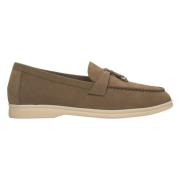 Brune Tassel Loafers i Nubuck