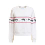 Hvid Sweatshirt med Stil