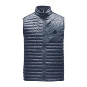 Blå Ærmeløs Puffer Vest