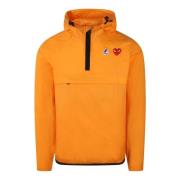 Ripstop Nylon Anorak Jakke med Logo Print