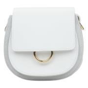 Italiensk Læder Lille Off-Hvid Crossbody Taske ER00115063