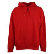 Rød Hoodie Sweatshirt Alle Temperaturer