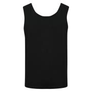 Sort Linned Herre Tank Top Sweater