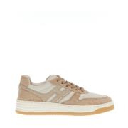 Beige Sneakers Basketmade in Italien