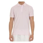 Pink Polo Shirt Logo Bryst