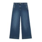 Wide Leg Cropped Jeans