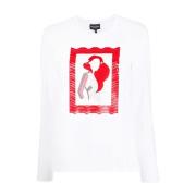 Grafisk Print Dame T-Shirt