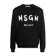 Sort Sweatshirt Herremode