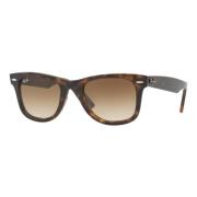 Klassiske Wayfarer Solbriller Brun Gradient Linse