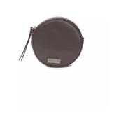 Burgundisk Oval Crossbody Taske