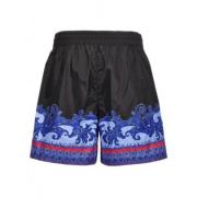 Printede Elastik Talje Regular Fit Shorts