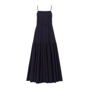 Maxi A-line Navy Blue Kjole