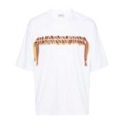 Hvid Oversize Blonder T-shirt