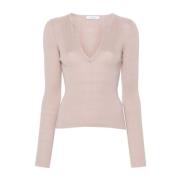 Pudderrosa Cashmere-Silke Sweater