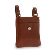 Brun Læder Crossbody Taske