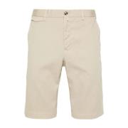 Beige Bomuld Bermuda Shorts