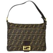 Pre-owned Stof fendi-tasker