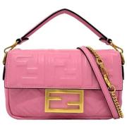 Pre-owned Stof fendi-tasker