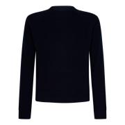 Midnight Blue Cashmere Crew Neck Sweater