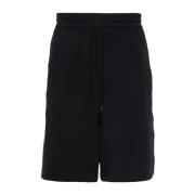 Regular Fit Navy Bermuda Shorts med Logo Bands