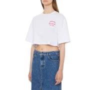 Rød Logo Cropped T-shirt