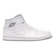 Hvid Ulv Grå Air Jordan 1 Mid