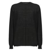 Sort Uld Crewneck Sweater Oversize