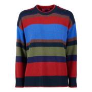 Grøn Uld Cashmere Crew-Neck Sweater