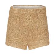 Guld Metallic Strik Hotpants