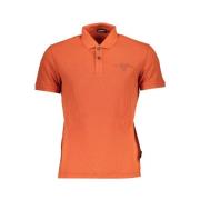 Orange Bomuld Polo Shirt med Logo