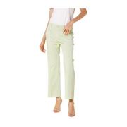 Verdant Grønne Cropped Chino Bukser