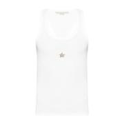 Hvid Ribbet Tank Top