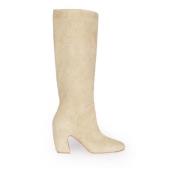 Knee-high Brushed Suede Boot