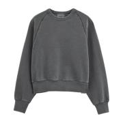 Grå Bomuld Crewneck Sweatshirt