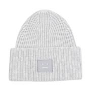 Grå Uld Beanie Hat