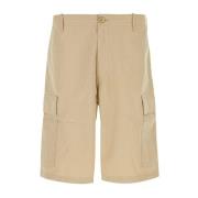 Stilfulde Beige Bermuda Bomuldsshorts