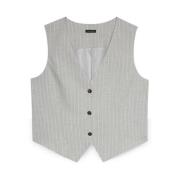 Stribet Lurex Vest