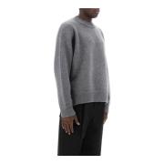 Kashmir Pullover med Side Trykknapper