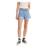 Rullede 80'ers Mom Shorts