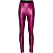 Fuchsia Lizard Print Leggings