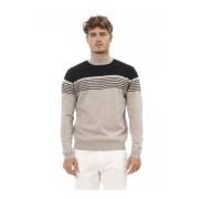 Beige Mock Neck Sweater Stilfuld Tilføjelse