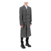 Houndstooth Wool Re-Edition Coat