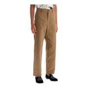 Straight Cotton Stretch Pants