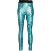 Øgleprint Højtaljede Leggings