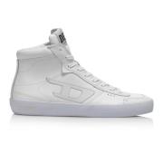 Hvide Læder Mid-Top Sneakers