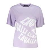 Elegant Lilla Print T-Shirt