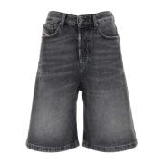 Mørkegrå Denim Bermuda Shorts