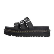 Sort Blair Slide Læder Sandal