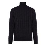 Merino uld polo hals jumper