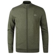 Grøn Krokodille Zip Sweater